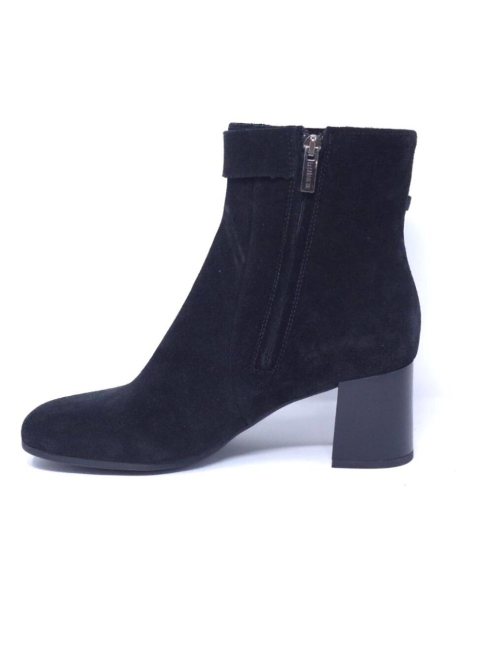 La Canadienne Hally Black Suede Zip Booties Womens 8M Waterproof New - Picture 6 of 11